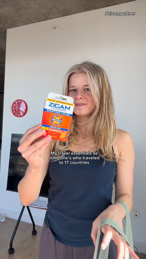 Instagram post by @katlinsannan for Zicam. Caption reads: [...] ready so a cold doesn’t slow me down.....