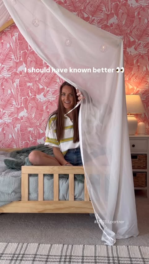 Instagram post by @lizpacini for BISSELL. Caption reads: #BISSELLpartner Tell me you have kids [...].