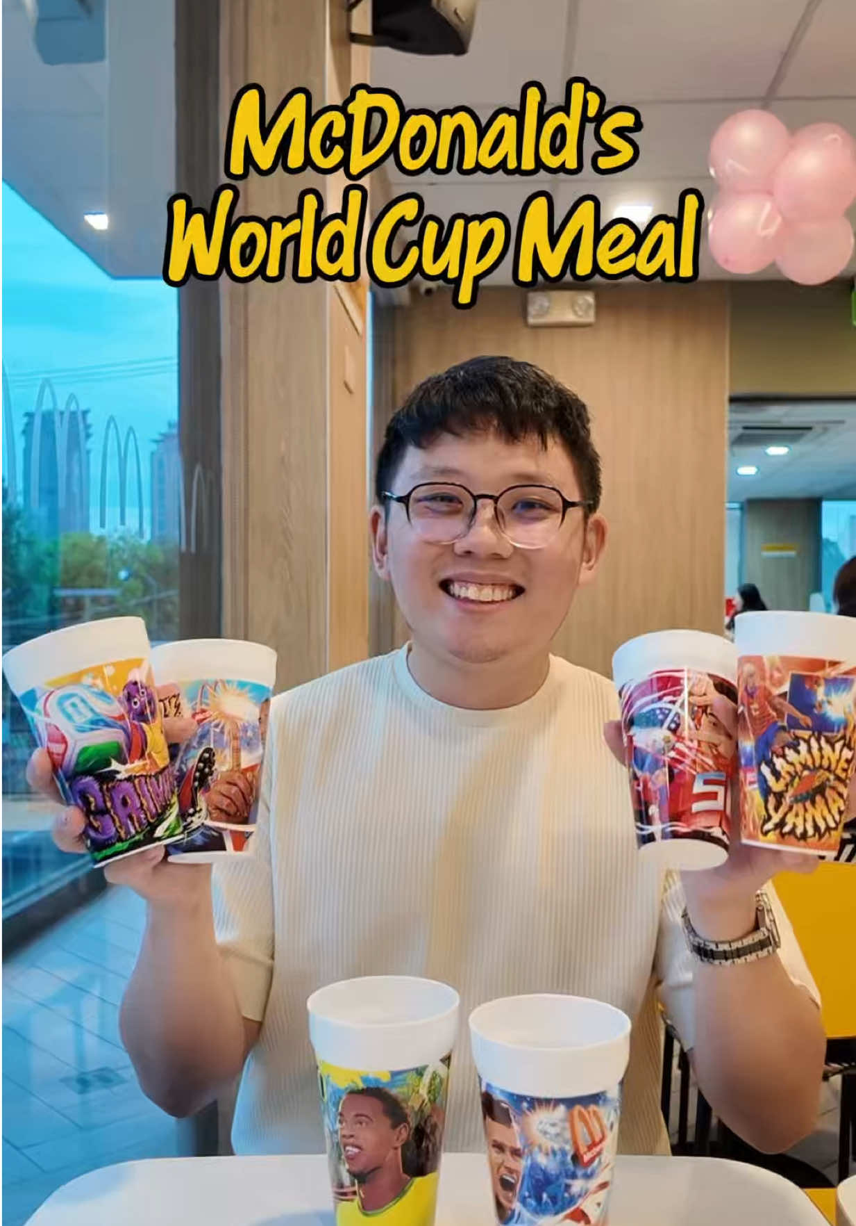TikTok post by @collectorsquestph for McDonald's Philippines. Caption reads: FIFA World Cup Season na & McDonald’s just....