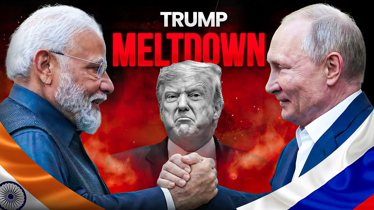 YouTube post by @ShamSharmaShow for Odoo. Caption reads: Putin-Modi Meet MELTDOWNS Explained | Why Trump Is....