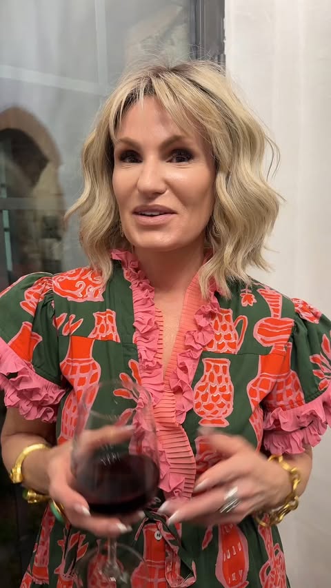 Instagram post by @oysterstopearls for – Laura Geller. Caption reads: POV: Dry January lasted exactly until that one....