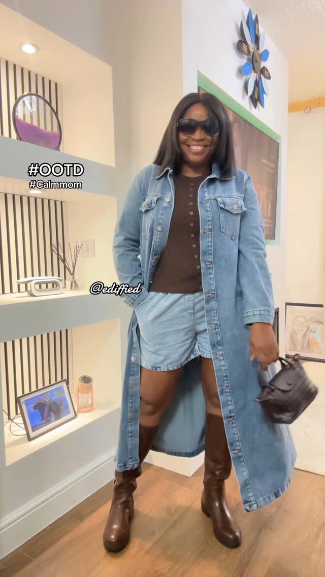 Instagram post by @ediffied1 for WigFever. Caption reads: Love this simple outfit 😍Hair is yaki layered bob....