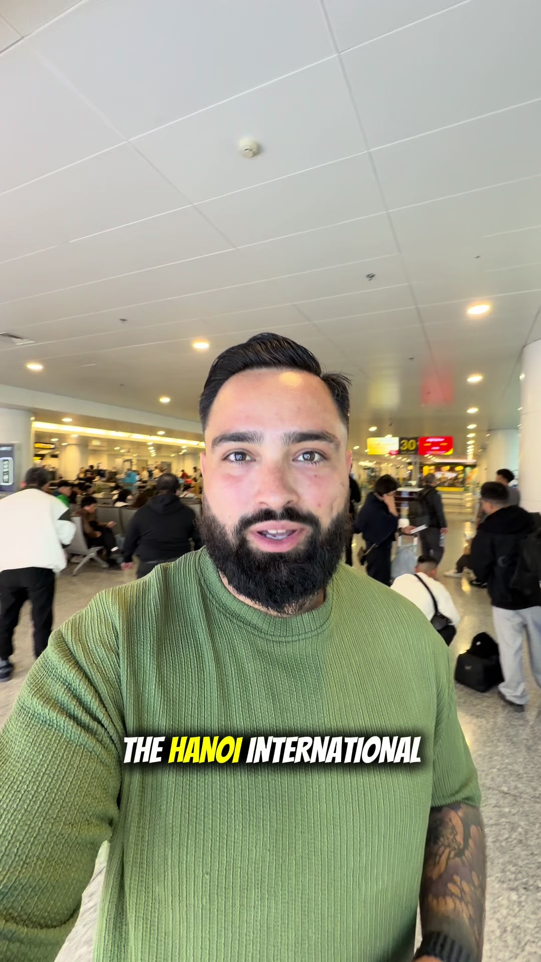 TikTok post by @travelwithchris for Holafly. Caption reads: Staying connected with @Holafly | eSIM 🇻🇳 Save....