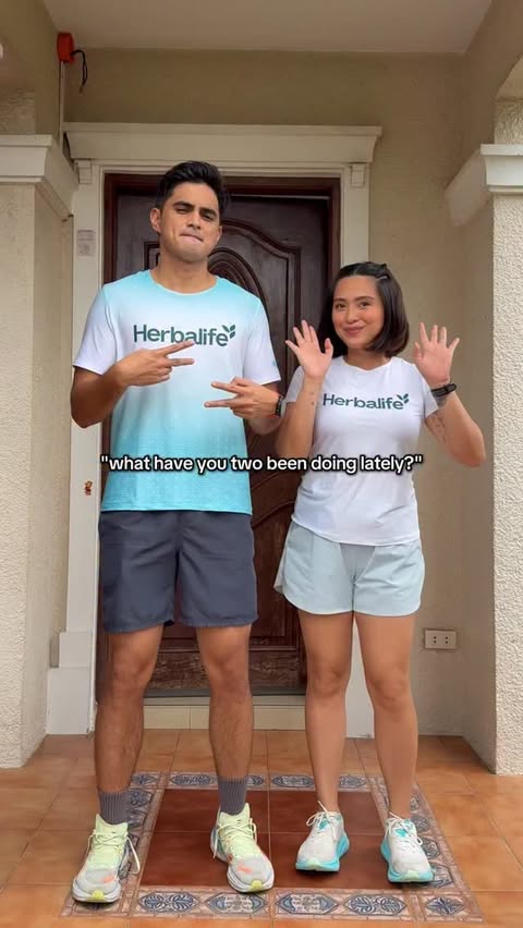 Instagram post by @joycepring for Herbalife. Caption reads: [...] Powered every run this year with....