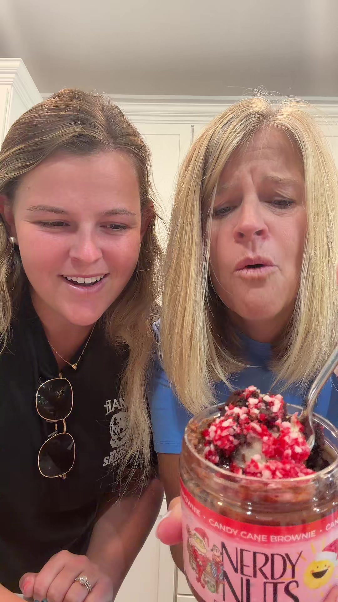 TikTok post by @floridamomof3 for Nerdy Nuts. Caption reads: Nerdy nuts is our favorite!! @Nerdy Nuts Shop head....