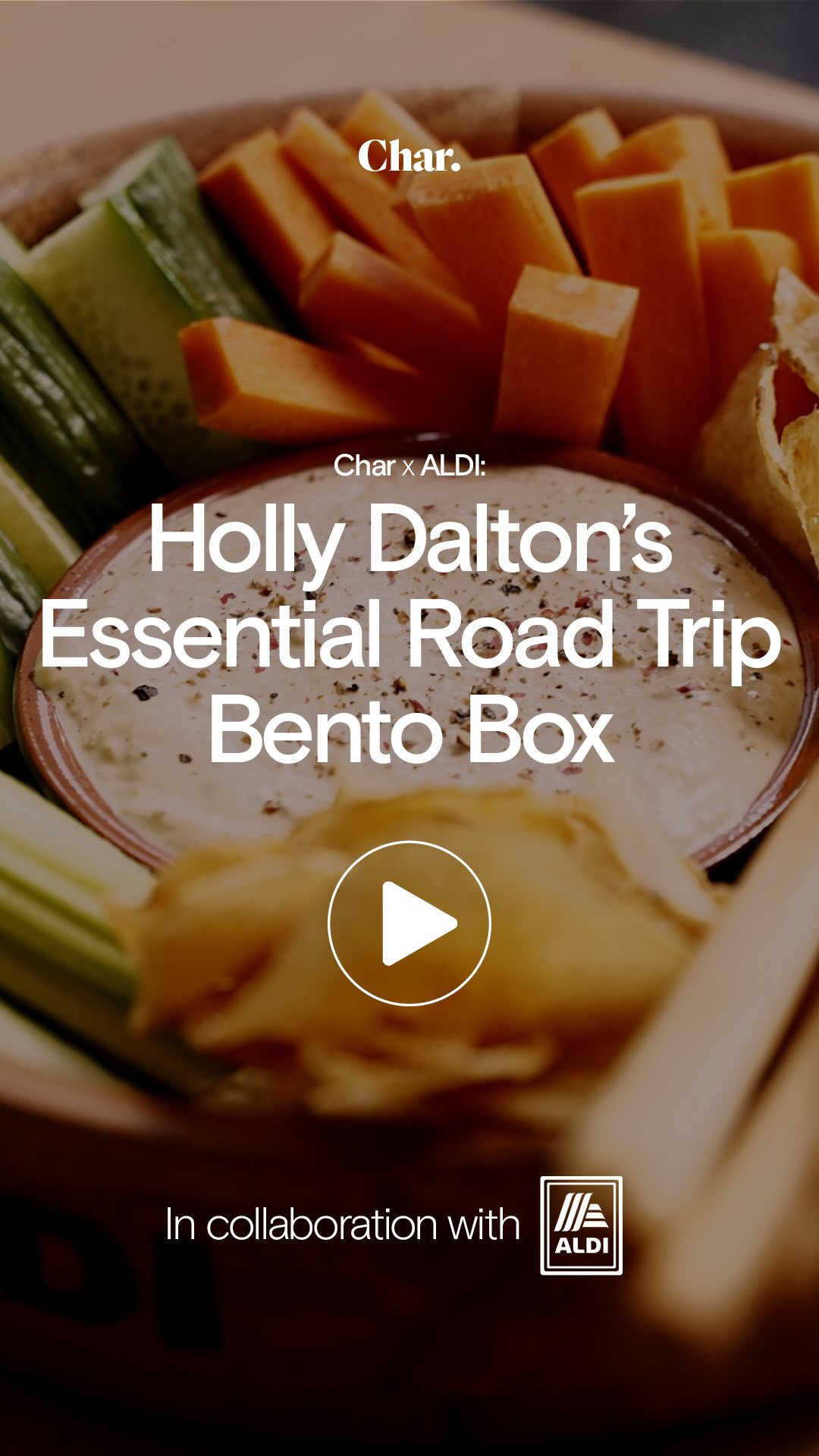 Instagram post by @charfoodguide for Aldi UK. Caption reads: It’s summer and that means picnics, road trips,....