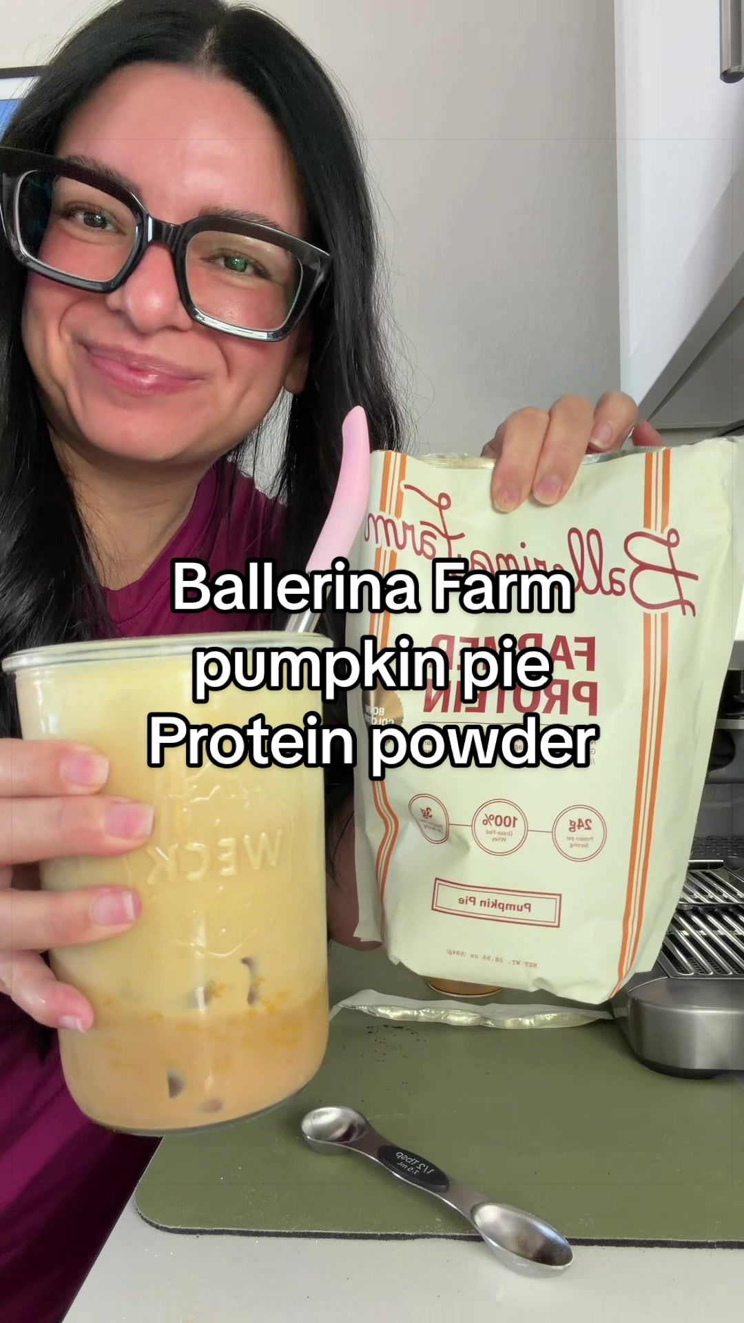 TikTok post by @beautymadeeasy__ for Ballerina Farm. Caption reads: I’m speechless!!! 😱😱 @Ballerina Farm Store....