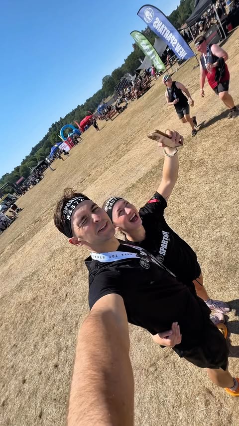 Instagram post by @heyjenko for Spartan. Caption reads: [...] the best date ideas we’ve done 😂💪 A....