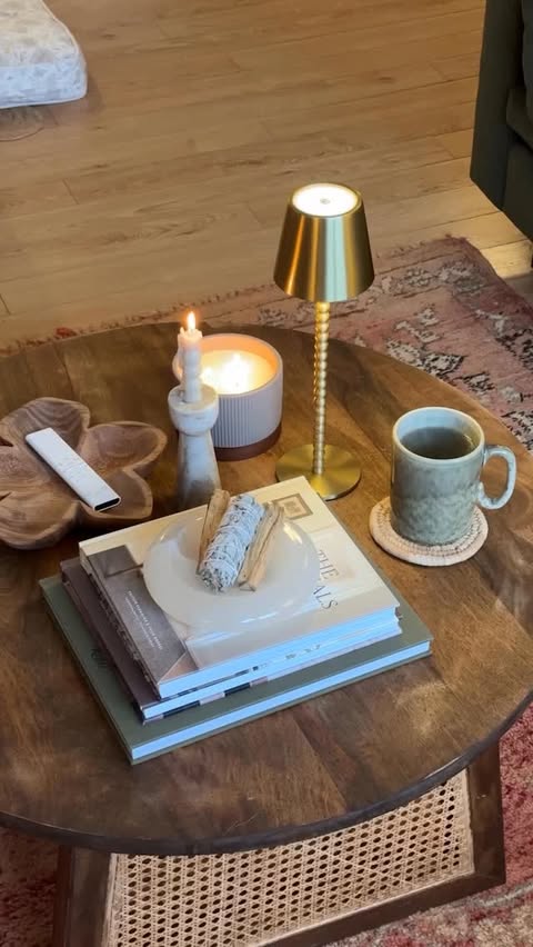 Instagram post by @nataliedoef for HomeSense. Caption reads: [...] all my living room essentials from....