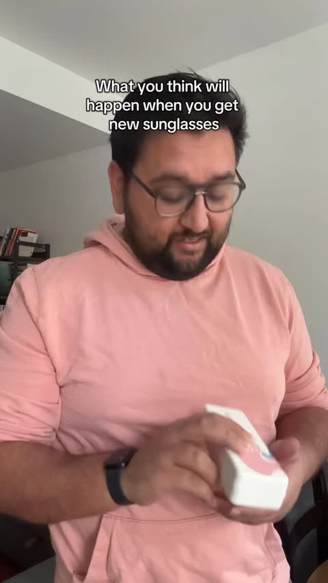 Instagram post by @avibagla for Firmoo. Caption reads: thanks @firmoo_optical for the new sunglasses!....