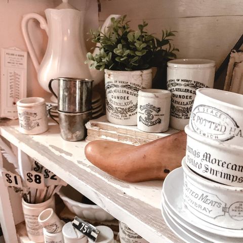 Instagram post by @junktales for Cottages & Bungalows Magazine. Caption reads: WHOOP WHOOP 
  THRIFT THURSDAY

May the odds be....