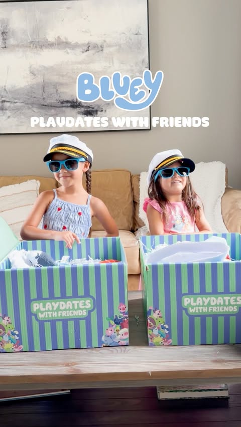 Instagram post by @kokoslifestyle_ for Bluey. Caption reads: [...] Playdate, FOR REAL LIFE! 💙 @officialbluey &....