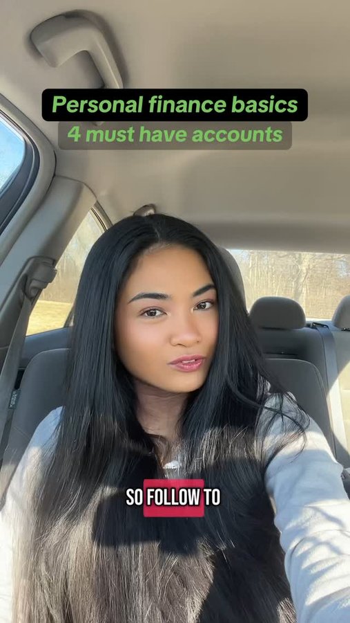 Instagram post by @irisayalaa for Fidelity Investments. Caption reads: Personal Finance Basics: 4 must have accounts.