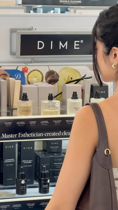 Instagram post by @charlize_perezz for DIME. Caption reads: My skin has been loving the @DIME Beauty daily....