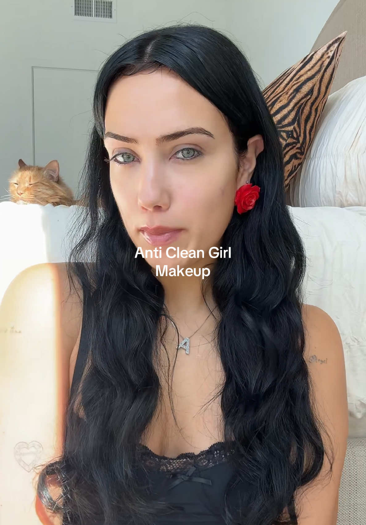 TikTok post by @arriiiixo for Freck Beauty. Caption reads: [...] clean girl makeup all the time now🫢 @Freck....