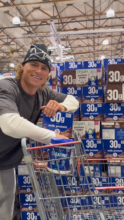 Instagram post by @colehosman for Orgain. Caption reads: [...] I’m bringing into the new year....