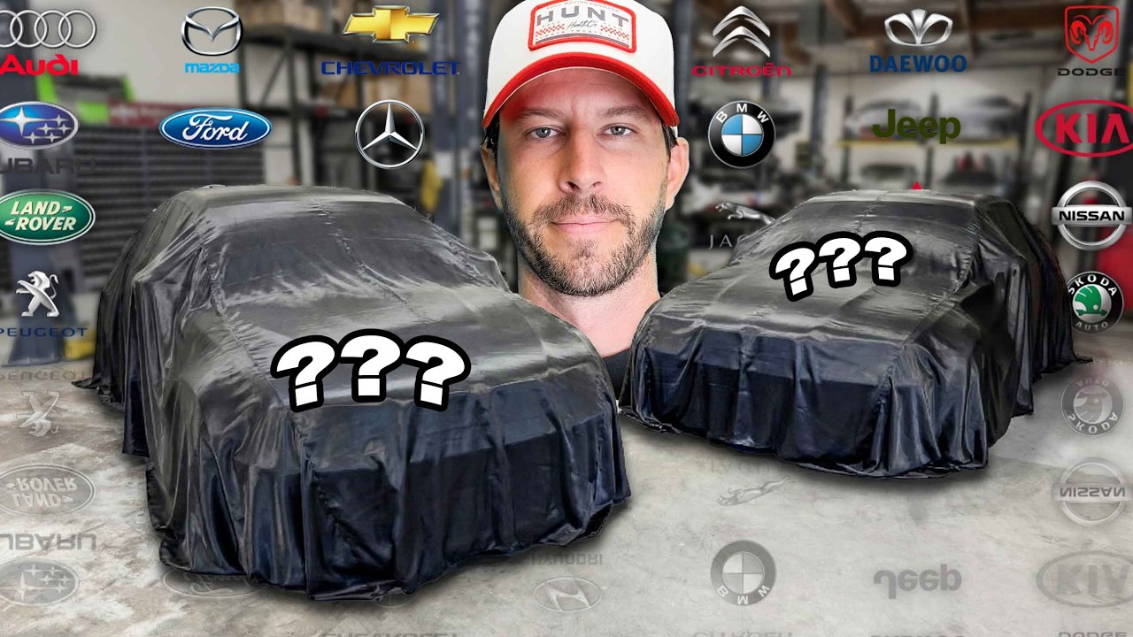 YouTube post by @tjhunt_ for Helix Sleep. Caption reads: I Bought a Company & It Came With 2 Wild Cars!.