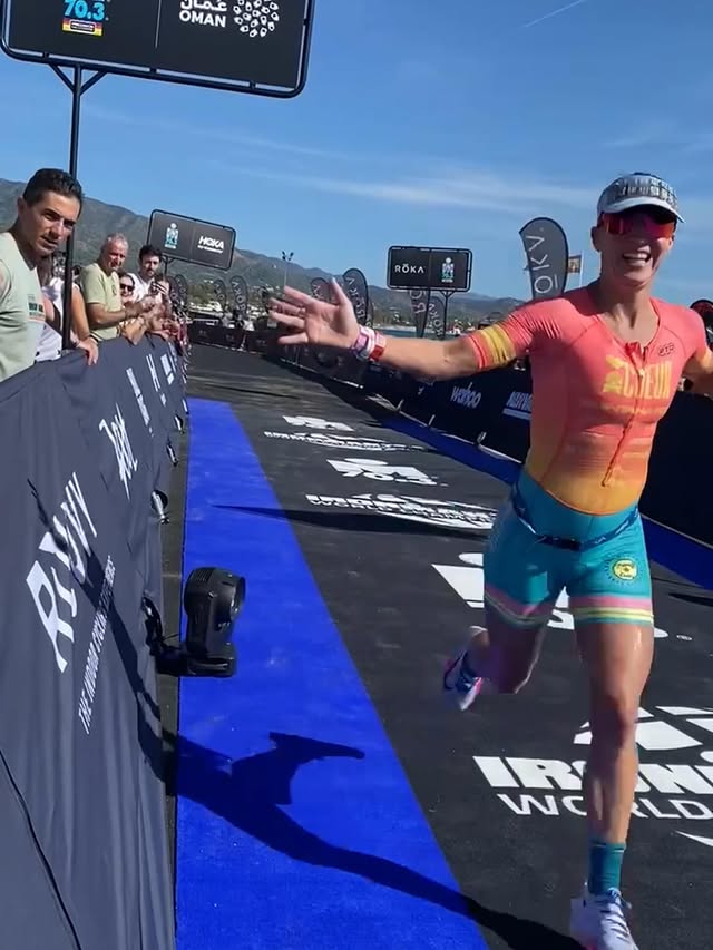 Instagram post by @jesssmithtri for Rudy Project North America. Caption reads: #37 in the world yesterday at @ironmantri....