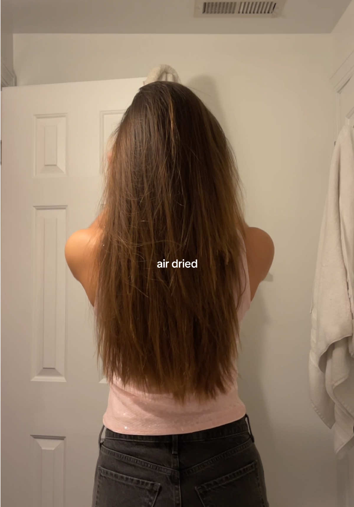 TikTok post by @audreyosborne_ for Brightup. Caption reads: [...] as a fresh hair wash day #hairwashday....
