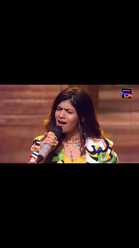 Instagram post by @amritharajan.official for Sony LIV. Caption reads: A stellar voice. A Premiere Party to remember!....