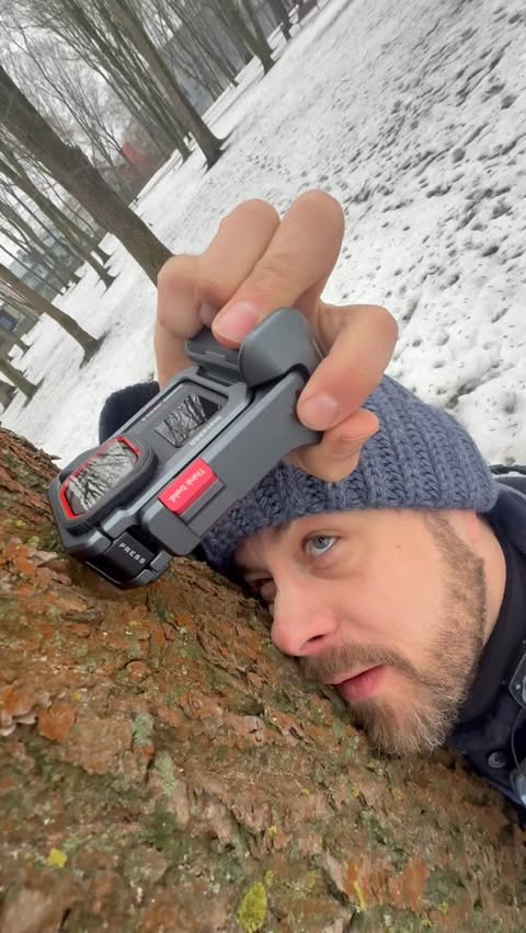 Instagram post by @geit.eero for Insta360. Caption reads: [...] environment. I took the picture with....