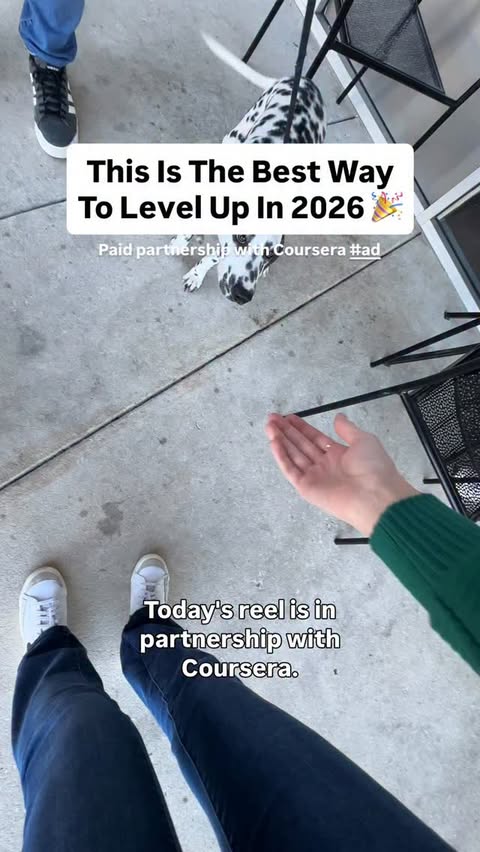 Instagram post by @imperfecttaylor for Coursera. Caption reads: #courserapartner Try @coursera today and take a....