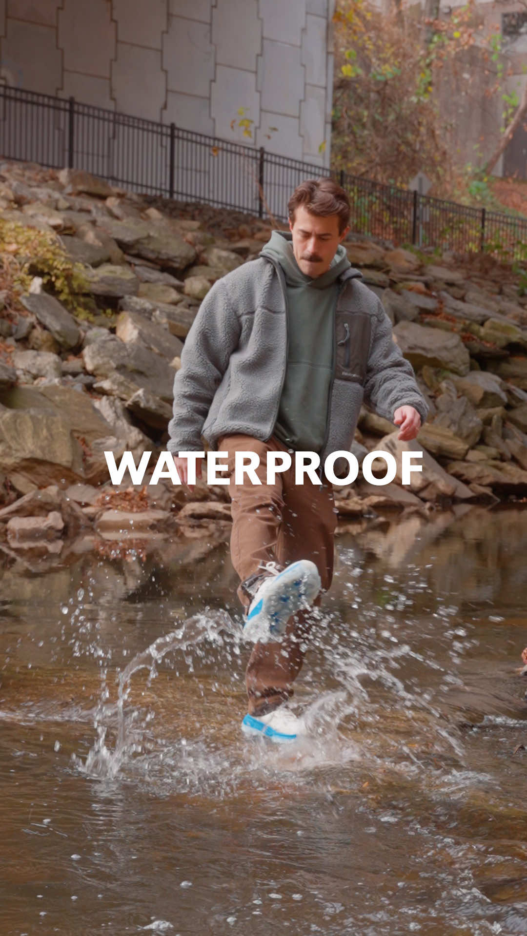 TikTok post by @sameoldseth for Vessi. Caption reads: [...] to get you through the winter, then @Vessi....