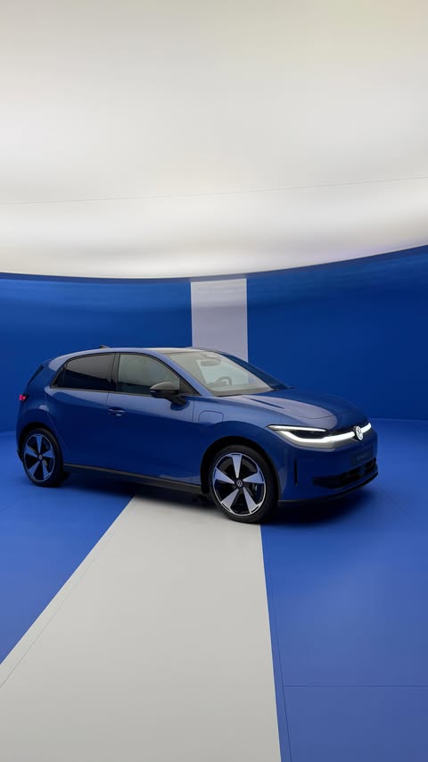 Instagram post by @electric.twins for Volkswagen. Caption reads: Ad | Would you buy the new ID. Polo for 24.995€?....