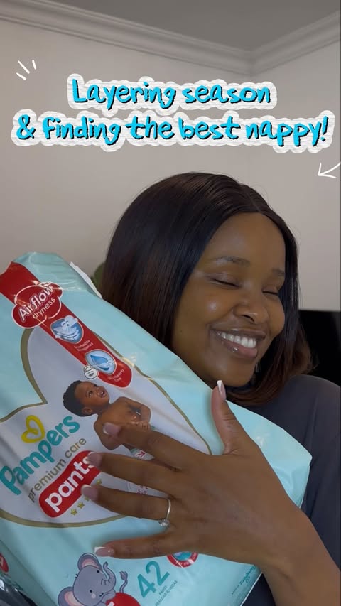 Instagram post by @lihleem_ for Pampers. Caption reads: [...] one? ❄️👶 It’s time for an upgrade to....