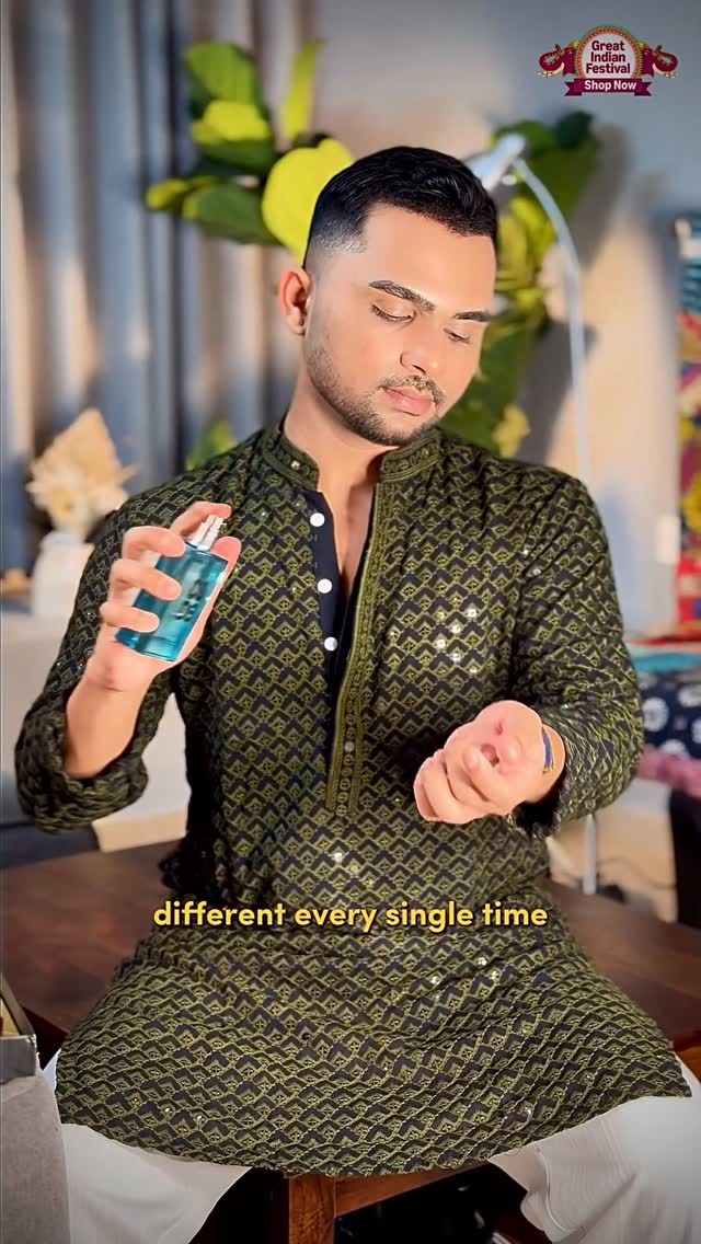 Instagram post by @mayursanap_ for WILD STONE. Caption reads: From fragrance to skincare — I’ve got my grooming....