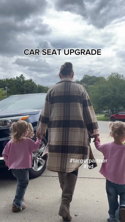 Instagram post by @annakeizer1 for Evenflo. Caption reads: #ad Out with the old and in with the new!! Get a....