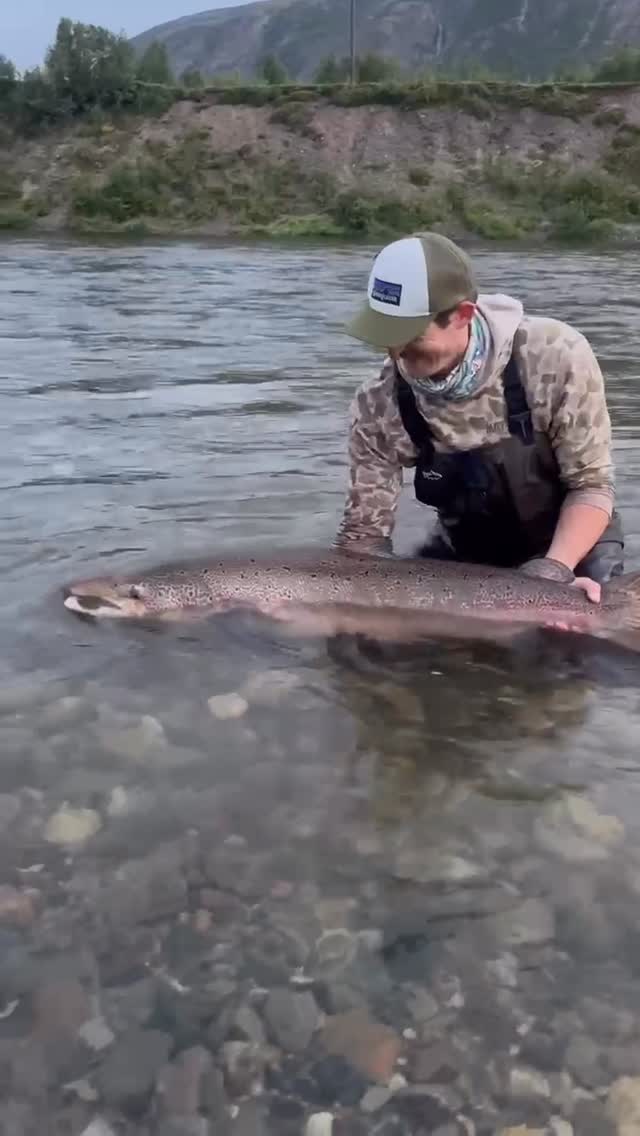 Instagram post by @marinagibsonfishing for Patagonia. Caption reads: Pt.2: And just like that, it was all a dream.....