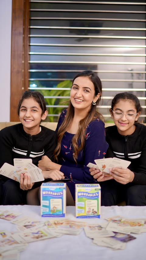 Instagram post by @ankitas_twinshine for Skillmatics. Caption reads: [...] ✅ 

All of this with Wordables by....