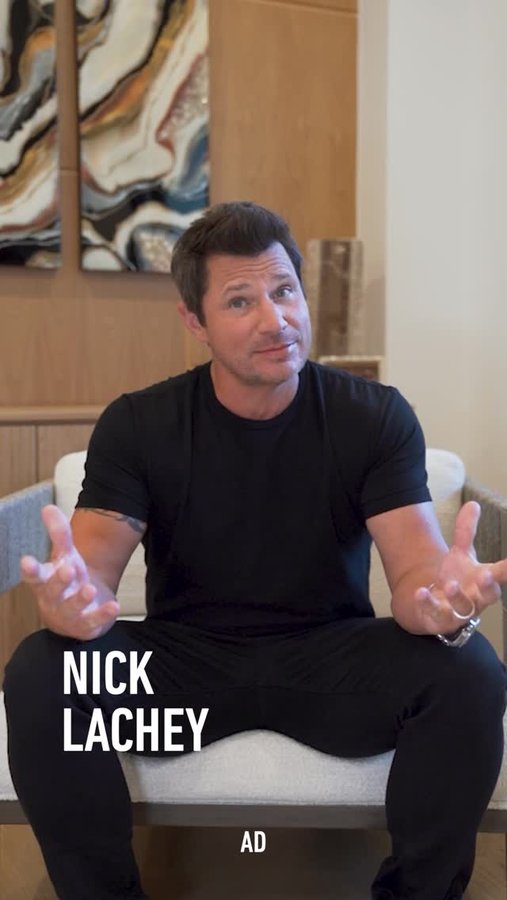 Instagram post by @nicklachey for Purina One. Caption reads: [...] struggling couples. I partnered with....