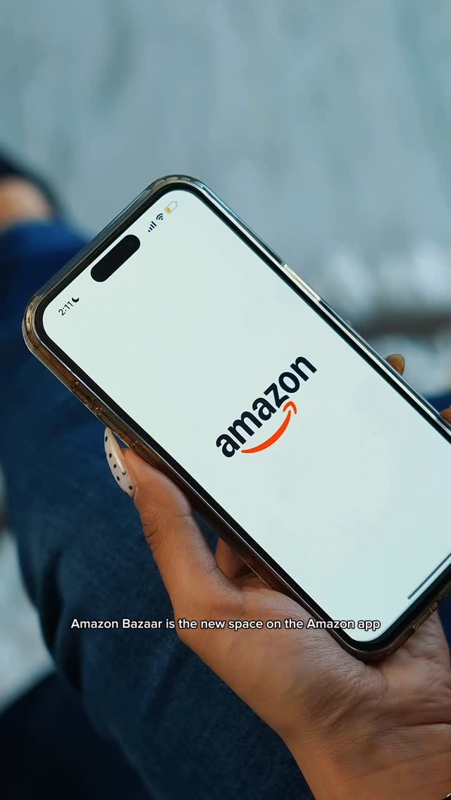 Instagram post by @zinobia.mistry for Amazon AE. Caption reads: Amazon Bazaar is here ! It’s the new shopping....