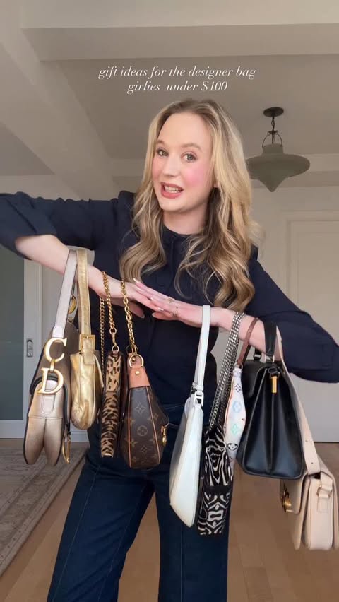 Instagram post by @steffieinthecity for FASHIONPHILE. Caption reads: [...] one) 🤍 3 under-$100 gifts from....