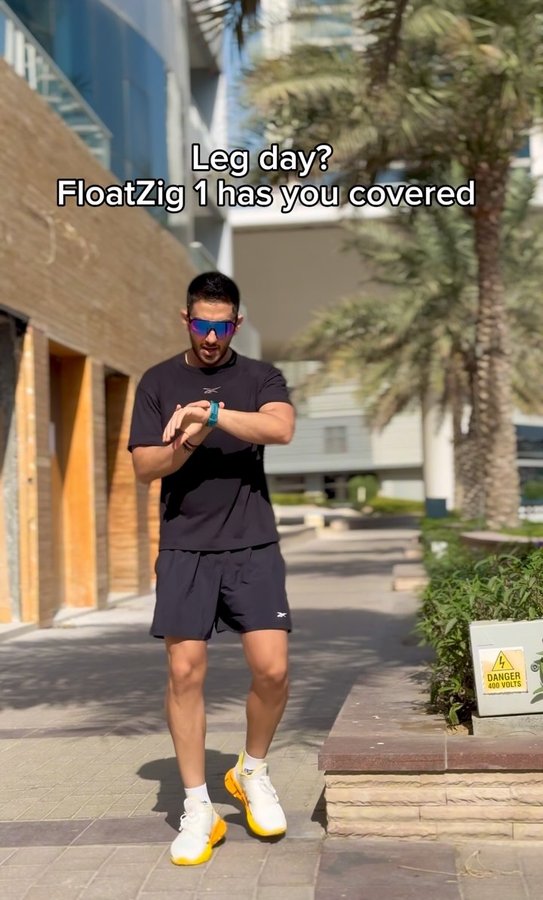 Instagram post by @whom4n for Reebok Middle East & N.Africa. Caption reads: Running Hack: When you miss leg day at the gym,....