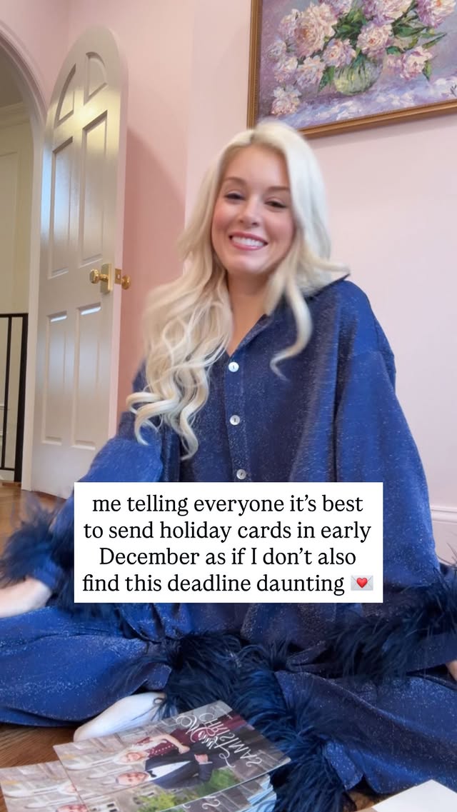 Instagram post by @elevateetiquette for Minted. Caption reads: I don’t know who decided Thanksgiving and....