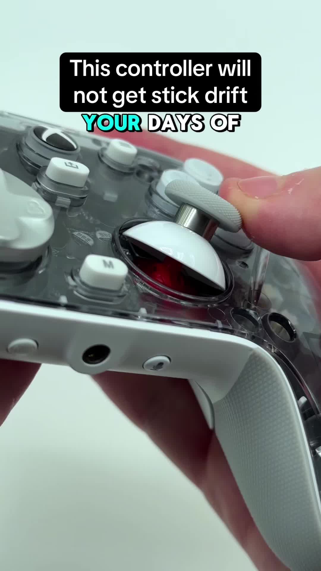 TikTok post by @kakkoii.gato for GameSir. Caption reads: Stick Drift Days are OVER | GameSir G7 Pro....