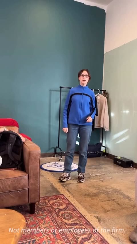 Instagram post by @almostfriday.tv for Morgan & Morgan. Caption reads: Do not make her get the scale.