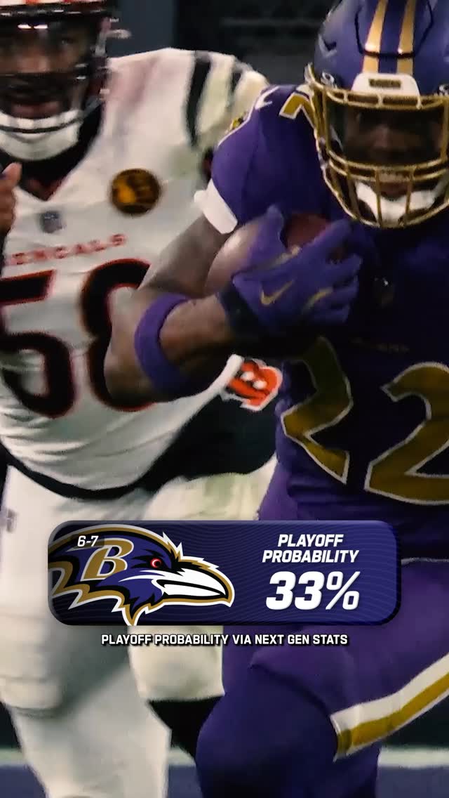 Instagram post by @nextgenstats for Amazon Web Services. Caption reads: Is your team still in the playoff hunt? 📊.