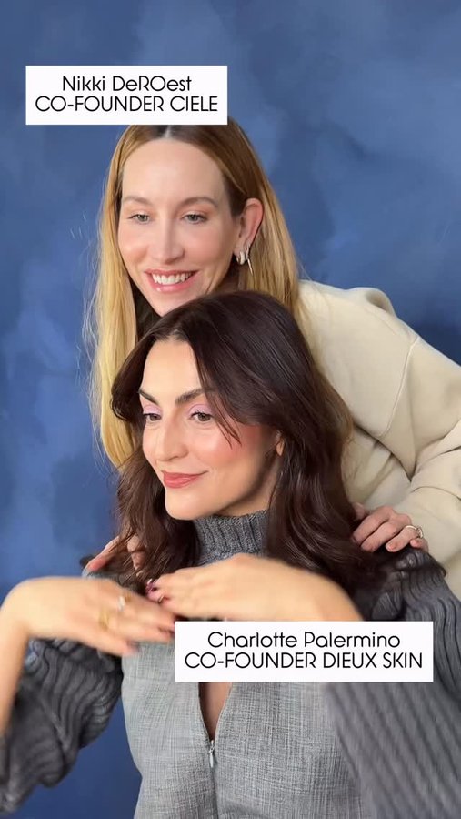 Instagram post by @nikkideroest for Dieuxskin. Caption reads: When @nikkideroest from @cielecosmetics does glam....