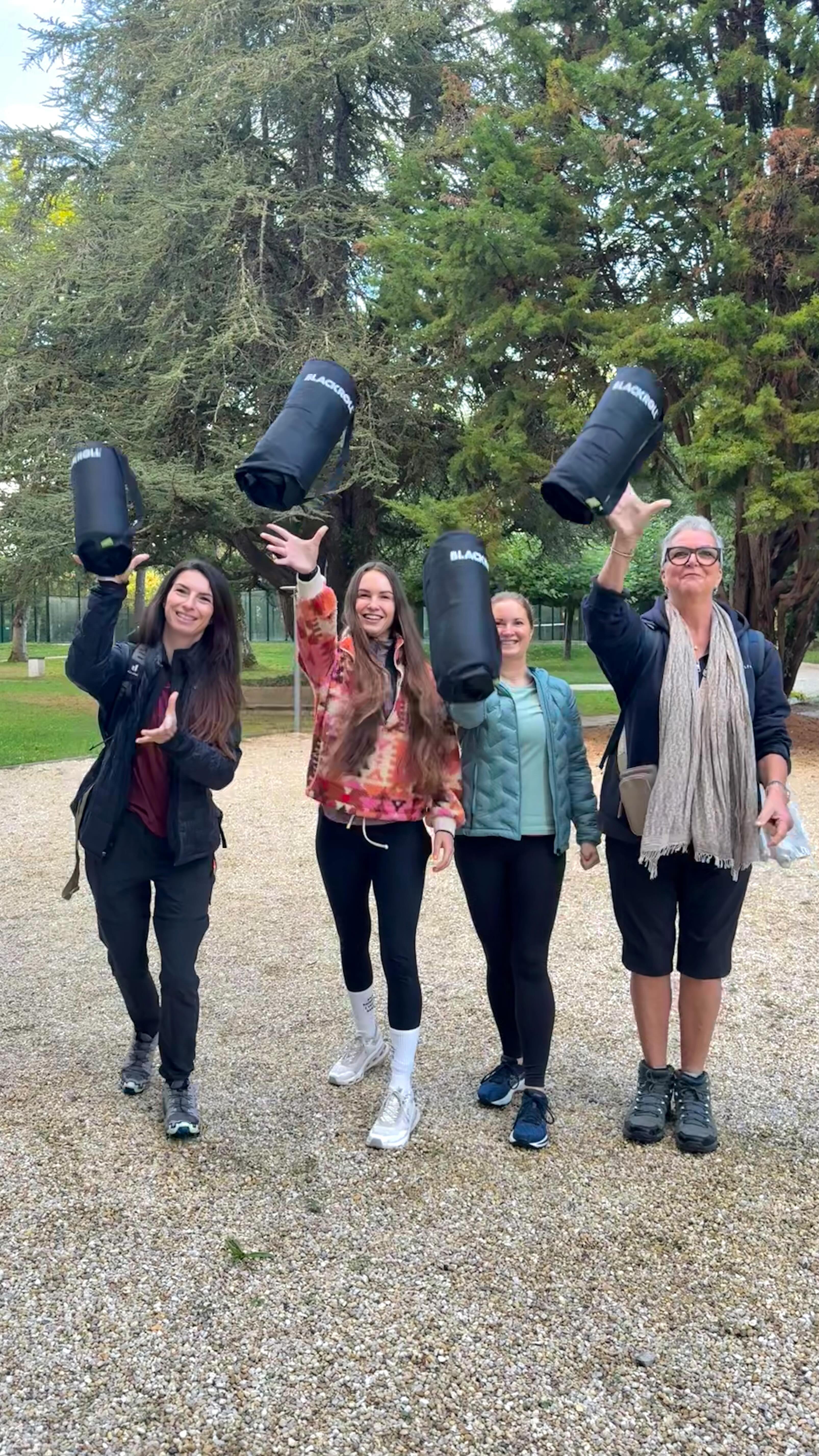 Instagram post by @lisa.mieschke for BLACKROLL. Caption reads: Hättet ihr davor auch Angst gehabt? ❤️ Tag 3....