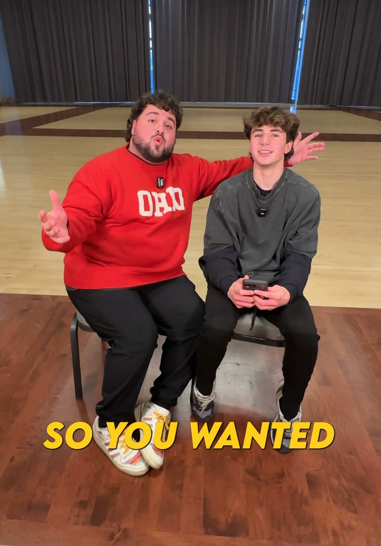 TikTok post by @eliemagic for Tinder. Caption reads: Helping my editor with his @Tinder profile 🥰....