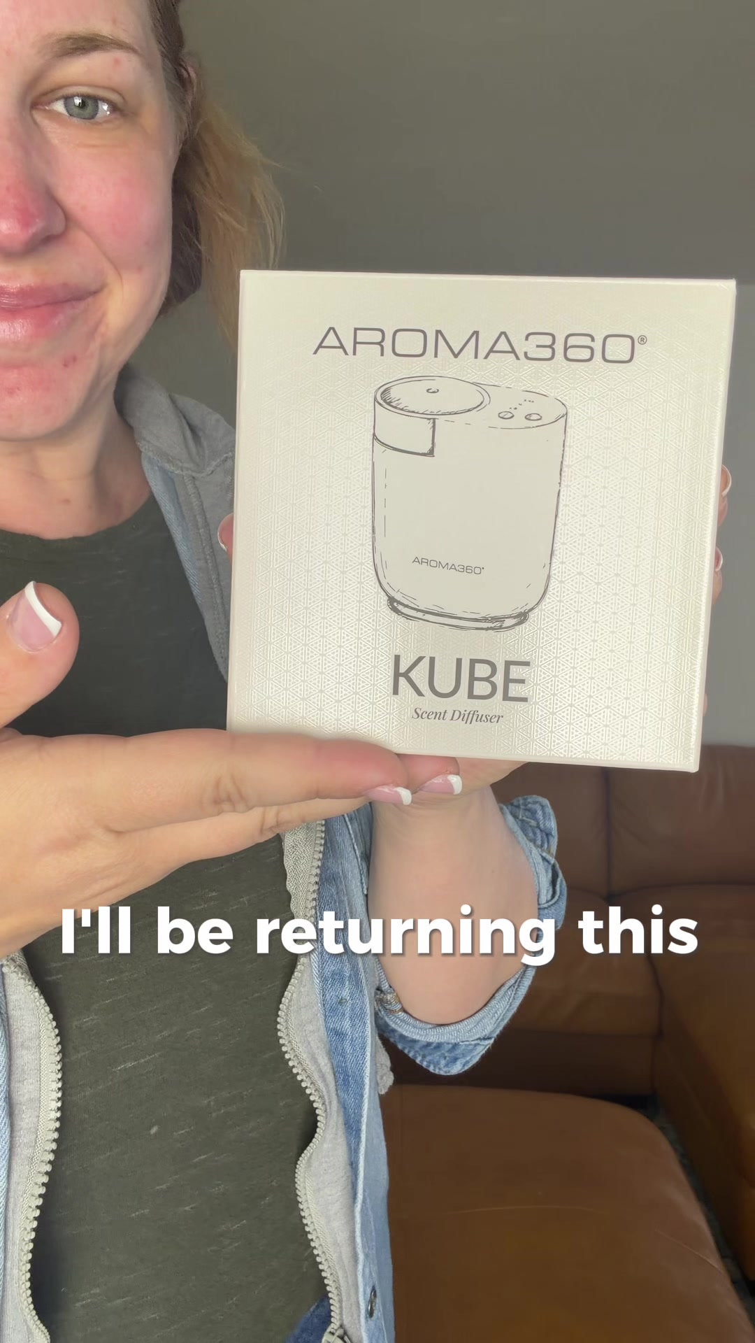 TikTok post by @unwaveringhaven for Aroma360. Caption reads: [...] new diffuser from TikTok shop today!....