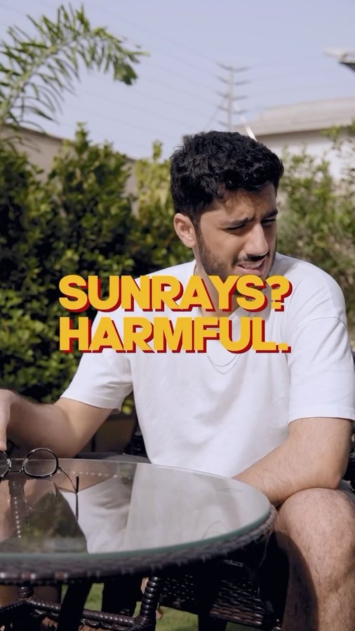 Instagram post by @saimrehmannn for Dari Mooch. Caption reads: [...] gonna do my skin any good :/

Luckily,....