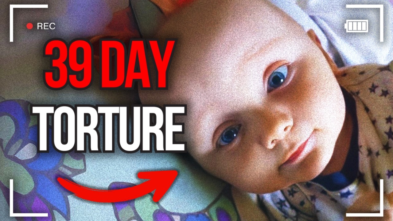 YouTube post by @TheMiseryMachine for Podbean. Caption reads: Parents Give Baby 57 Broken Bones for Christmas.