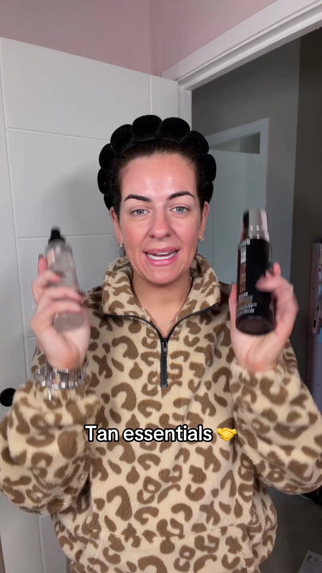 TikTok post by @daniellejohnstonex for BPerfect Cosmetics. Caption reads: My go to for tanning @BPerfect Cosmetics 👏🏽 #fyp....