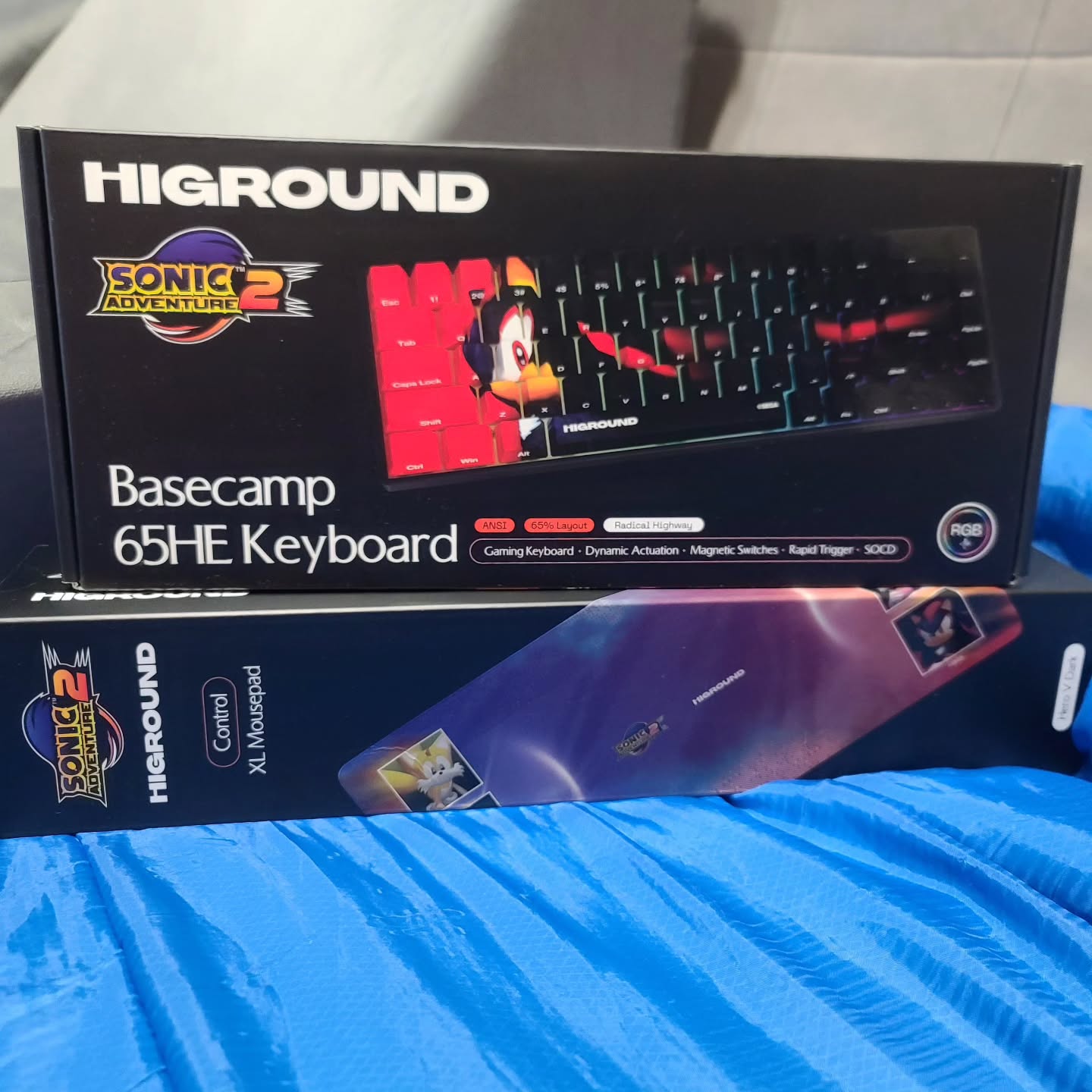 Instagram post by @linkabel_ for Higround. Caption reads: [...] 2 keyboard and mouse pad from @higround! I....