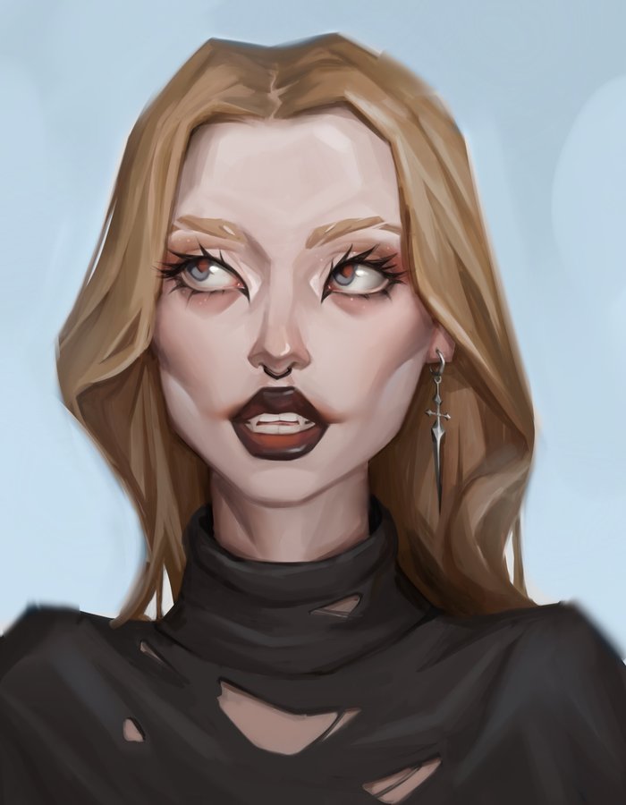 Instagram post by @marsa.art for HUION. Caption reads: After a break from drawing, the new Huion Kamvas....